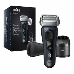 Cheapest 👏 New 🤩 Braun Series 8 3 1 Head Electric Shaver & Precision Trimmer Grey 8453CC 🧨 🔔
