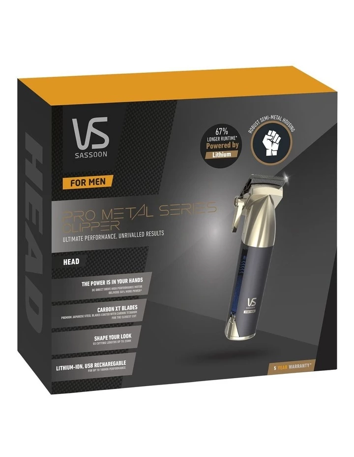 Wholesale 🛒 Brand new 👍 VS Sassoon Pro Metal Series Clipper Black/Muted Brass VSM7700A 🔔 👍 6 Wholesale 🛒 Brand new 👍 VS Sassoon Pro Metal Series Clipper Black/Muted Brass VSM7700A 🔔 👍 - Image 6