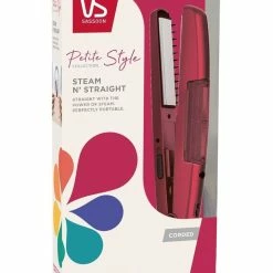 Budget 👍 Cheap 🧨 VS Sassoon Petite Style Steam N' Straight Hair Straightener Pimento VSLE18A 🎁 😀 -Appliances Sales 858805030 4 720x928