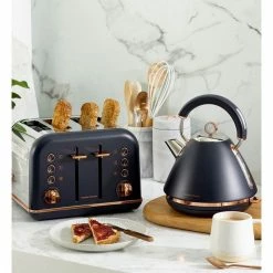 Discount 💯 Discount 🛒 Morphy Richards Accents Rose Gold 4 Slice Toaster Midnight Blue 242041 🎉 🔔 -Appliances Sales 859362400 3 720x928