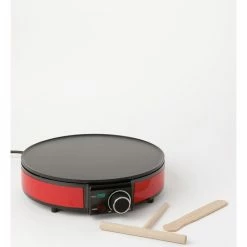 Flash Sale 👏 Cheap ⌛ Cucina Essenziale Crepe Maker Red CCM914R 💯 🤩