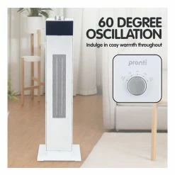 Wholesale 🛒 Brand new 👏 Pronti Electric Tower Heater PTC Ceramic 2000W White ✨ 😉 -Appliances Sales 869505490 4 720x928