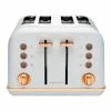 New 🤩 Discount 🧨 Morphy Richards Accents Rose Gold 4 Slice Toaster Ocean Grey/Rose Gold 242042 🎁 ❤️
