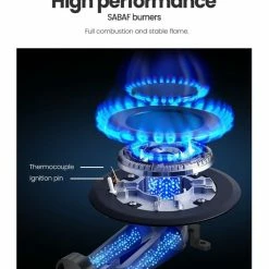 Buy 🤩 Coupon 👍 Comfee Gas Cooktop 4 Burners Kitchen Gas Hob Trivets Stove Cook Top 60cm Black ❤️ 🎉 -Appliances Sales 882961120 5 720x928