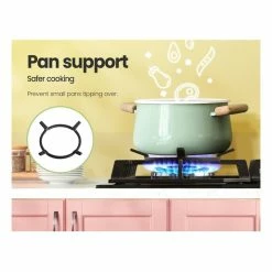 Buy 🤩 Coupon 👍 Comfee Gas Cooktop 4 Burners Kitchen Gas Hob Trivets Stove Cook Top 60cm Black ❤️ 🎉 -Appliances Sales 882961120 7 720x928