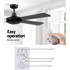 Cheap 🔥 Best reviews of 💯 Devanti Ceiling Fan 52'' w/Remote Black ✨ 🎉 -Appliances Sales 882961570 5 720x928