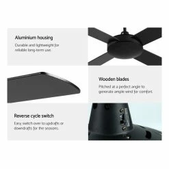 Cheap 🔥 Best reviews of 💯 Devanti Ceiling Fan 52'' w/Remote Black ✨ 🎉 -Appliances Sales 882961570 6 720x928