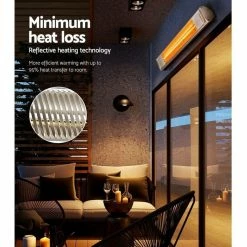 Wholesale 💯 Best Sale 👏 Devanti Electric Infrared Radiant Strip Heater Outdoor Indoor Halogen 2000W HLH-E72-2000-AL 👏 🌟 -Appliances Sales 887808790 5 720x928