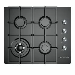 Cheap ๐คฉ Outlet โ๏ธ Kleenmaid 60cm 4 Burner Gas On Black Krystal Glass Cooktop with Wok Burner GCTK6012 โค๏ธ โจ