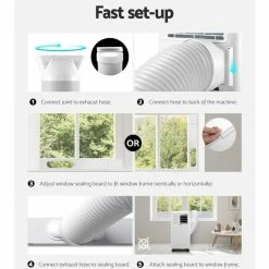 Buy 🥰 Hot Sale 👏 Devanti Portable Air Conditioner 2W White PAC-A-14K-WH 👏 ✨ -Appliances Sales 888630040 7 720x928