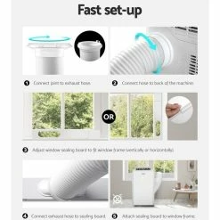 Wholesale 🥰 Hot Sale 🔔 Devanti Portable Air Conditioner 33W PAC-A-22K-WH ✔️ 🥰 -Appliances Sales 888630220 7 720x928