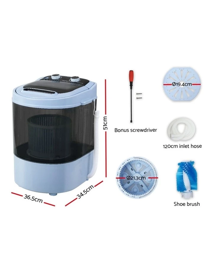 Brand new ๐ New โจ Devanti Portable Top Load Washing Machine 3KG Black PWM-S-30-BK โ โ๏ธ 2 Brand new ๐ New โจ Devanti Portable Top Load Washing Machine 3KG Black PWM-S-30-BK โ โ๏ธ - Image 2