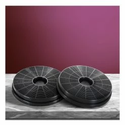 Buy 👏 Hot Sale ✔️ Devanti Fixed Carbon Charcoal Filters Replacement For Ductless Range Hood Black ⌛ 👍 -Appliances Sales 888631390 3 720x928