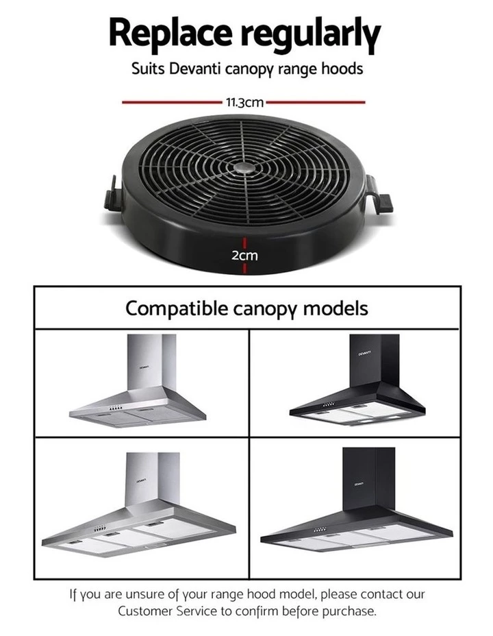 Best Pirce ๐ Best deal ๐ Devanti Pyramid Range Hood Carbon Charcoal Filters Replacement For Ductless Ventless Black ๐ โญ 2 Best Pirce ๐ Best deal ๐ Devanti Pyramid Range Hood Carbon Charcoal Filters Replacement For Ductless Ventless Black ๐ โญ - Image 2