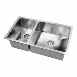 Best Pirce ✔️ Hot Sale 😍 Cefito Stainless Steel Kitchen Sink 71X45MM Silver ⌛ 👏