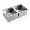 Brand new 🎉 Deals 🔔 Cefito Stainless Steel Kitchen Sink 34 77x45mm Silver 😍 😍