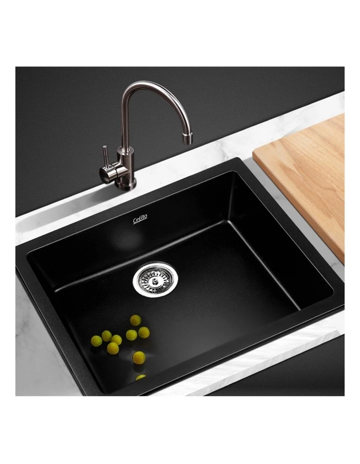 Hot Sale โค๏ธ Best Sale ๐ Cefito Stone Kitchen Sink 46X41MM Granite Black โ๏ธ ๐คฉ 3 Hot Sale โค๏ธ Best Sale ๐ Cefito Stone Kitchen Sink 46X41MM Granite Black โ๏ธ ๐คฉ - Image 3