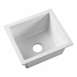 Best reviews of ๐ Cheap ๐งจ Cefito Stone Kitchen Sink 46X41MM Granite White โ๏ธ ๐